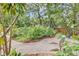 Brick-paved backyard featuring lush gardens and seating at 2910 Hargill Dr, Orlando, FL 32806