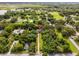 Stunning aerial view of home nestled among lush trees in a quiet neighborhood with beautiful landscaping at 489 Grape Ave, St Cloud, FL 34769