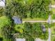 Expansive aerial view of the home and surrounding greenery, highlighting the property's privacy at 489 Grape Ave, St Cloud, FL 34769