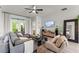 Comfortable living room with a cozy seating arrangement, streaming natural light and a view of the backyard at 489 Grape Ave, St Cloud, FL 34769