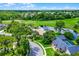 Scenic aerial view featuring a well-maintained home nestled amongst lush landscaping at 526 Sabal Trail Cir, Longwood, FL 32779