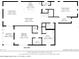Main level floor plan showing the layout of the primary bedroom, kitchen, dining and living room dimensions at 5639 Timber Meadow Way, St Cloud, FL 34771