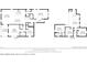 Floor plan showing the layout of main level and second level including living spaces, bedrooms and bath areas at 5639 Timber Meadow Way, St Cloud, FL 34771