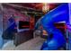 A Star Wars themed bedroom features a slide, bunks, and storm trooper mural at 884 Golden Bear Dr, Reunion, FL 34747
