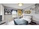 Star Wars themed bedroom with gray walls and geometric decorations at 8900 Sydney Ave, Kissimmee, FL 34747