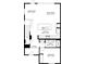 Main floor plan displaying kitchen, living area, dining, and bedroom dimensions at 8900 Sydney Ave, Kissimmee, FL 34747
