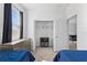 Bedroom with twin beds, carpet, a window, closet, and view to the living area at 3123 Camden Way, Davenport, FL 33837