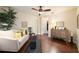 Cozy living room with hardwood floors, comfortable seating, and stylish décor at 411 Evening Sky Dr, Oviedo, FL 32765
