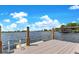 Dock on the lake with a ladder, ready for your lake adventures and water activities at 49 Interlaken Rd, Orlando, FL 32804