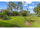 Expansive backyard featuring lush green grass and mature trees, perfect for outdoor activities at 9326 Bay Vista Estates Blvd, Orlando, FL 32836