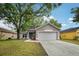 Charming single-story home featuring a well-maintained lawn and attached two-car garage at 14565 Lycastle Cir, Orlando, FL 32826