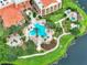 Aerial view of the resort-style community, showcasing swimming pools and landscaping at 307 Monterey St, Kissimmee, FL 34759