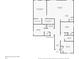 Detailed floor plan showcasing the layout of the property, including the primary bedroom, living room, and kitchen at 489 Panaro Ln, Haines City, FL 33844