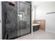 Luxurious bathroom with a large walk-in shower, soaking tub, and double sink vanity at 5161 Dove Tree St, Orlando, FL 32811