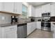 Well-equipped kitchen featuring modern appliances and stylish countertops at 884 Laurel View Way, Groveland, FL 34736