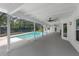 Spacious covered patio overlooking pool, perfect for relaxing outdoors at 111 Woodstream Ct Ct, Maitland, FL 32751
