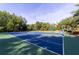 Green and blue basketball court with lines painted for play; located near a wooded area at 14831 Yorkshire Run Dr, Orlando, FL 32828