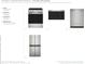 Stainless steel kitchen appliances including range, microwave, dishwasher, and refrigerator at 1667 Eaglehurst Ln, Apopka, FL 32703