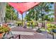 Deck area with outdoor seating and natural views at 195 River Village Drive, Debary, FL 32713
