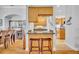 Kitchen bar featuring seating and stylish finishes at 195 River Village Drive, Debary, FL 32713