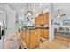 Spacious kitchen with an island, stainless steel appliances and lots of cabinets at 195 River Village Drive, Debary, FL 32713