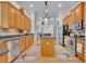 Modern kitchen featuring stainless steel appliances and ample cabinet space at 195 River Village Drive, Debary, FL 32713