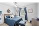 Charming room with a blue baseball theme, creating a playful and inviting space at 25537 High Hampton Cir, Sorrento, FL 32776