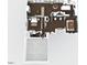 Detailed first-floor layout showcasing bedrooms, living spaces, and kitchen at 25537 High Hampton Cir, Sorrento, FL 32776