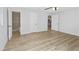 Bedroom with tiled flooring, a ceiling fan and access to the bathroom at 2804 Clearfield Ave, Orlando, FL 32808