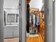 View of the bathroom and closet showing modern fixtures, and lots of storage space at 36607 E Eldorado Lake Dr, Eustis, FL 32736
