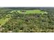 Expansive aerial shot of a vast plot of land with dense trees and open green fields at 4200 Joslyn Ln, Lady Lake, FL 32159