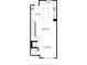 Downstairs floor plan featuring a combined kitchen/dining area with adjacent living room and powder room at 464 W Plant St, Winter Garden, FL 34787