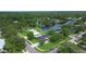 Overhead shot of home, illustrating proximity to pond and mature tree coverage at 5929 Hatteras Dr, Port Orange, FL 32127