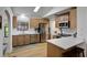 Modern kitchen with stainless steel appliances and quartz countertops at 5929 Hatteras Dr, Port Orange, FL 32127