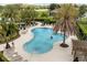 Overhead view of a unique community pool offering a relaxing place to cool off at 7778 Four Seasons Blvd, Kissimmee, FL 34747