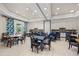 Bright dining area with multiple tables and chairs, adorned with colorful décor and cabinetry at 7778 Four Seasons Blvd, Kissimmee, FL 34747