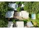 Overhead shot of the property, featuring a shaded rooftop deck and community pool at 820 Ellwood Ave # A, Orlando, FL 32804