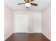 Bedroom featuring two large closets and a ceiling fan at 1003 Jackson Creek Ct, Oviedo, FL 32765