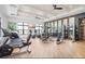 Modern fitness center with treadmills, bikes, weights, and mirrored walls at 1508 Stonecliff Dr, Apopka, FL 32703
