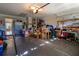 A spacious garage offers ample storage and access to the home at 1662 Canoe Creek Rd, Oviedo, FL 32766