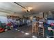A spacious garage offers ample storage and organization options at 1662 Canoe Creek Rd, Oviedo, FL 32766