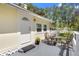 Charming front porch with outdoor seating and a view of the well-maintained yard at 244 N Leavitt Ave, Orange City, FL 32763