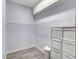 Walk-in closet features built-in shelves and wood-look floors at 2500 Castle Pines St, Clermont, FL 34711