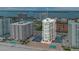 Aerial view of a beachfront high-rise condominium with stunning ocean and city views at 2947 S Atlantic Ave # 601, Daytona Beach, FL 32118
