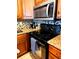 Close up shot of the range and backsplash in this well appointed kitchen at 2947 S Atlantic Ave # 601, Daytona Beach, FL 32118