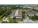 Aerial neighborhood showcases green spaces, lush trees, sidewalks and manicured lawns at 3508 Brighton Park Cir, Belle Isle, FL 32812