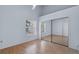 Bedroom boasts natural light, a ceiling fan, and a mirrored closet for ample storage at 685 Youngstown Pkwy # 300, Altamonte Springs, FL 32714