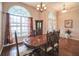 Formal dining room with hardwood floors and beautiful window at 742 Seneca Trl, St Cloud, FL 34772