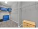 Spacious closet with wire shelving provides ample storage for bins and other personal items at 7834 Minutemen Loop, Winter Garden, FL 34787