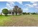 Spacious backyard featuring lawn and trees, perfect for outdoor activities and relaxation at 8865 Se 119Th St, Summerfield, FL 34491